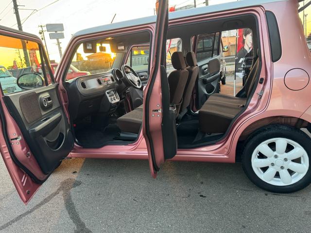 アルトラパン Ｘ　スマートキー２個　プッシュスタート　１４ＡＷ　ＭＡＣカスタム２トンカラー　ピンクホワイト　走行３２０００ｋ　ベンチシート　フルフラット　車内抗菌オゾン除菌クリーニング　車検整備付（57枚目）