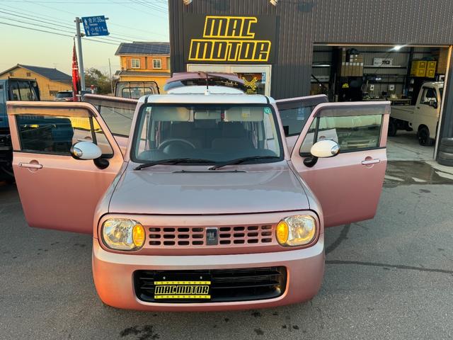 アルトラパン Ｘ　スマートキー２個　プッシュスタート　１４ＡＷ　ＭＡＣカスタム２トンカラー　ピンクホワイト　走行３２０００ｋ　ベンチシート　フルフラット　車内抗菌オゾン除菌クリーニング　車検整備付（60枚目）