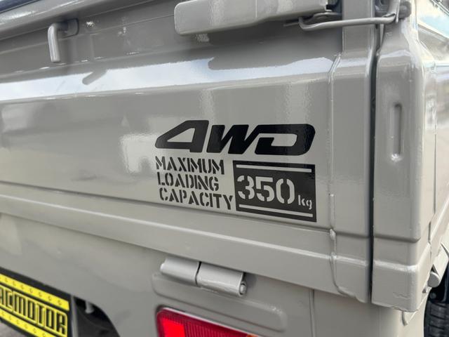 キャリイトラック KC 4WD 5MTエアコン パワステ MACカスタムペイント オーディオパック装備 Bluetooth 13AW 新品LEDライト シートカバー オリジナルエンブレム Fバンパーチップ塗装 グリル塗分け(22枚目)