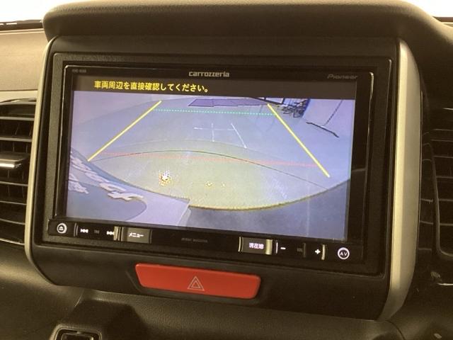 N-BOXカスタム G・Lパッケージ あんしんPKG 1年保証 ナビ TV Rカメラ BTオ-ディオ DVD HID 両側電動ドア VSA アルミ スマ-トキ- 盗難防止装置 整備記録簿 AAC ドアバイザ- ベンチシ-ト Wエアバッグ(6枚目)