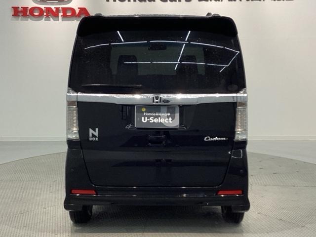 N-BOXカスタム G・Lパッケージ あんしんPKG 1年保証 ナビ TV Rカメラ BTオ-ディオ DVD HID 両側電動ドア VSA アルミ スマ-トキ- 盗難防止装置 整備記録簿 AAC ドアバイザ- ベンチシ-ト Wエアバッグ(47枚目)