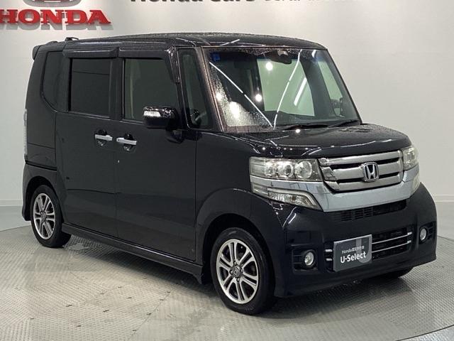 N-BOXカスタム G・Lパッケージ あんしんPKG 1年保証 ナビ TV Rカメラ BTオ-ディオ DVD HID 両側電動ドア VSA アルミ スマ-トキ- 盗難防止装置 整備記録簿 AAC ドアバイザ- ベンチシ-ト Wエアバッグ(50枚目)