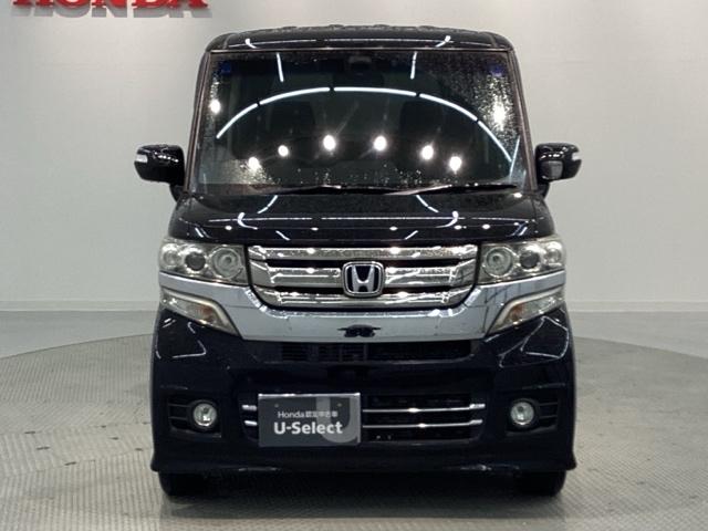 N-BOXカスタム G・Lパッケージ あんしんPKG 1年保証 ナビ TV Rカメラ BTオ-ディオ DVD HID 両側電動ドア VSA アルミ スマ-トキ- 盗難防止装置 整備記録簿 AAC ドアバイザ- ベンチシ-ト Wエアバッグ(51枚目)