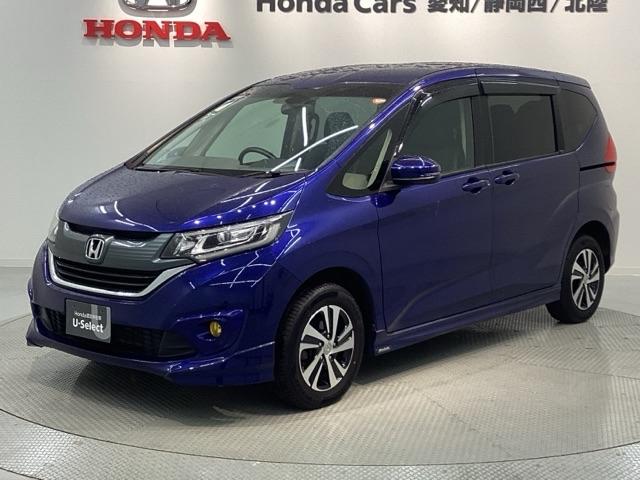 フリード Ｇ　１年保証　ナビＶＸＭ－１７５ＶＦＮｉ　ＴＶ　Ｒカメラ　ＣＤ録音　ＢＴオ－ディオ　ＤＶＤ　ＥＴＣ　ＬＥＤライト　ＶＳＡ　シ－トヒ－タ－　アルミ　スマ－トキ－　スペアキー　盗難防止装置　整備記録簿　ＡＡＣ（46枚目）