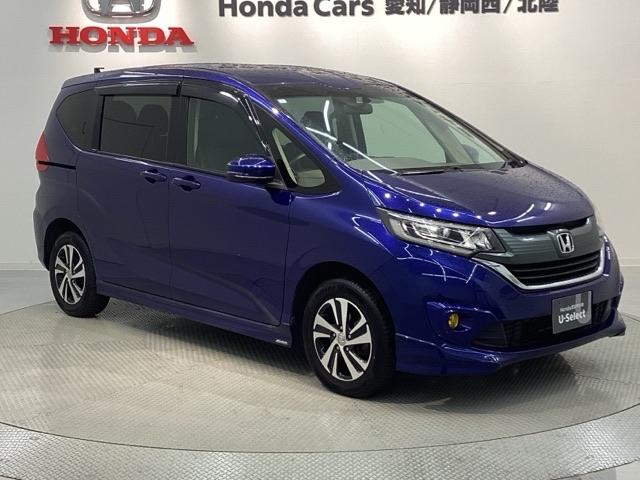 フリード Ｇ　１年保証　ナビＶＸＭ－１７５ＶＦＮｉ　ＴＶ　Ｒカメラ　ＣＤ録音　ＢＴオ－ディオ　ＤＶＤ　ＥＴＣ　ＬＥＤライト　ＶＳＡ　シ－トヒ－タ－　アルミ　スマ－トキ－　スペアキー　盗難防止装置　整備記録簿　ＡＡＣ（52枚目）