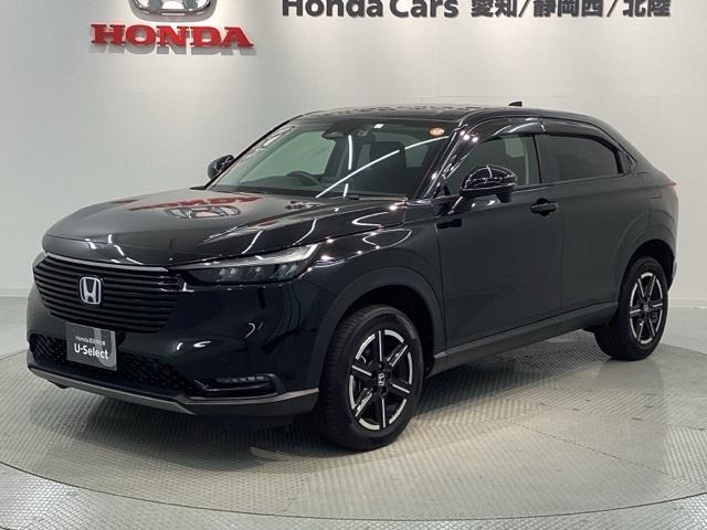 ヴェゼル ｅ：ＨＥＶＸ　Ｈ　ＳＥＮＳＩＮＧ最長５年保証　ワンオ－ナ－　ナビＬＸＭ－２３２ＶＦＥｉ　ＴＶ　Ｒカメラ　ＤＶＤ　ＥＴＣ　ＬＥＤライト　ＶＳＡ　アルミ　スマ－トキ－　スペアキー　盗難防止装置　整備記録簿　ドアバイザ－（46枚目）