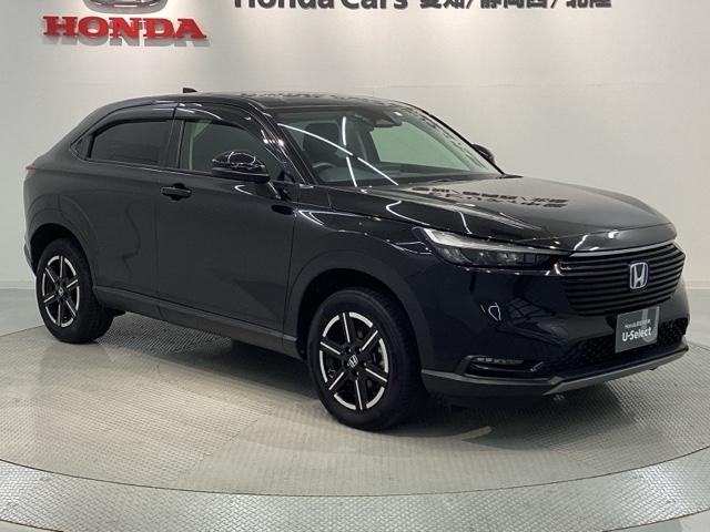 ヴェゼル ｅ：ＨＥＶＸ　Ｈ　ＳＥＮＳＩＮＧ最長５年保証　ワンオ－ナ－　ナビＬＸＭ－２３２ＶＦＥｉ　ＴＶ　Ｒカメラ　ＤＶＤ　ＥＴＣ　ＬＥＤライト　ＶＳＡ　アルミ　スマ－トキ－　スペアキー　盗難防止装置　整備記録簿　ドアバイザ－（52枚目）