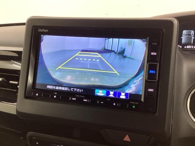 N-BOXカスタム Lターボ/HSENSING/最長5年保証/禁煙車/1オ-ナ- ナビVXM-214VFi/Rカメラ/TV/CD/DVD/Bluetooth/USB/iPod/オートリトラミラー/両側Pスライドドア/Sエアバッグ/Sカーテンエアバッグ/Sバックテーブル/シートヒータ(6枚目)