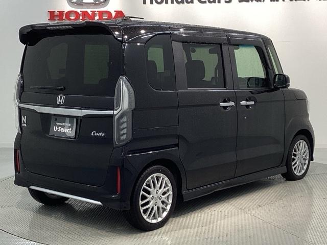 N-BOXカスタム Lターボ/HSENSING/最長5年保証/禁煙車/1オ-ナ- ナビVXM-214VFi/Rカメラ/TV/CD/DVD/Bluetooth/USB/iPod/オートリトラミラー/両側Pスライドドア/Sエアバッグ/Sカーテンエアバッグ/Sバックテーブル/シートヒータ(50枚目)