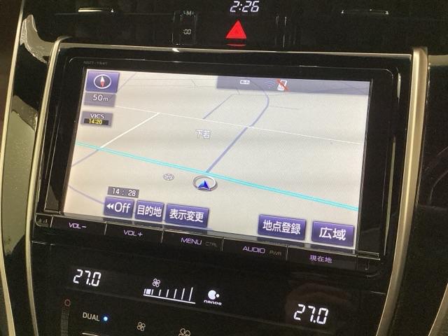 ハリアー プレミアム/革シ-ト/1年保証/禁煙車/ワンオ-ナ- ナビNSZT-Y64T/TV/Rカメラ/CD録音/CD/DVD/Bluetooth/USB/ETC/衝突軽減B/LEDライト/横滑り防止/シ-トヒ-タ-/電動シ-ト/クルコン/アルミ/ドアバイザー(5枚目)