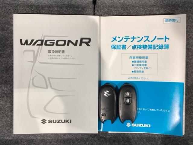 ワゴンR FZ/保証付/禁煙車/ナビCN-300D TV/Rカメラ/CD/Bluetooth/USB/iPod/HDMI/ETC/アルミ/ドアバイザー/フロアマット/保証書/取説/スマートキー/スペアキー/横滑り防止/Fベンチシート/オートエアコン(17枚目)