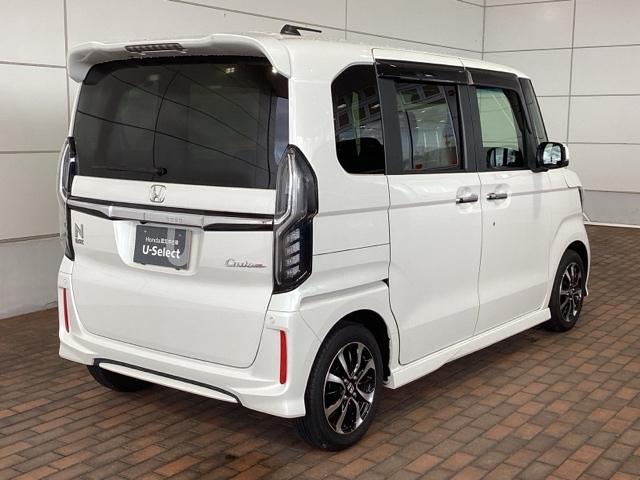 N-BOXカスタム G・Lホンダセンシング 最長5年保証ワンオ-ナ-ナビTVRカメラ 地デジTV 整備記録簿 助手席エアバッグ フルフラット キーレス シートH セキュリティーアラーム スマ-トキ- リアカメラ ETC 前車追従機能 USB(50枚目)