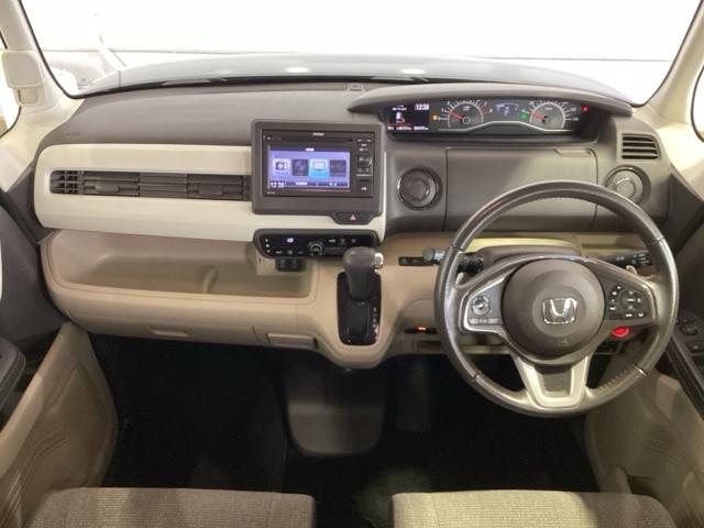 Ｎ－ＢＯＸ Ｇ・ＥＸターボホンダセンシング　リースアップ　最長５年保証　ＴＶ　Ｒカメラ　音楽機器接続　ＥＴＣ　ＬＥＤライト　両側電動ドア　ＶＳＡ　クルコン　アルミ　スマ－トキ－　盗難防止装置　整備記録簿　ＡＡＣ　スペアキ－　ドアバイザ－　ターボ（7枚目）