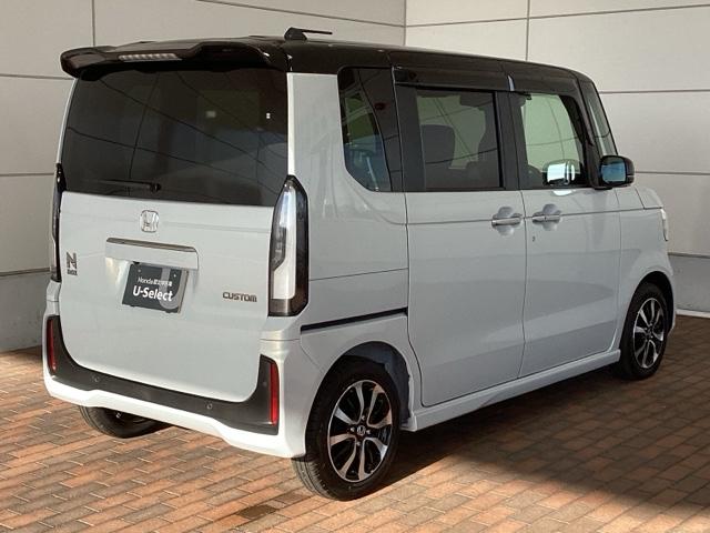 N-BOXカスタム コーディネートスタイル H SENSING 2ト-ン 新車保証 試乗車 ワンオ-ナ- ナビVXM-215ZFEi TV Rカメラ BTオ-ディオ ドラレコ シ-トヒ-タ- ETC LEDライト 両側電動ドア VSA クルコン(50枚目)