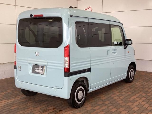 Ｎ－ＶＡＮ＋スタイル ファン　Ｈ　ＳＥＮＳＩＮＧ　最長５年保証　ワンオ－ナ－　ナビＶＸＭ－２１５Ｃｉ　Ｒカメラ　ＢＴオ－ディオ　ＥＴＣ　ＬＥＤライト　ＶＳＡ　クルコン　スマ－トキ－　盗難防止装置　整備記録簿　ＡＡＣ　スペアキ－（46枚目）