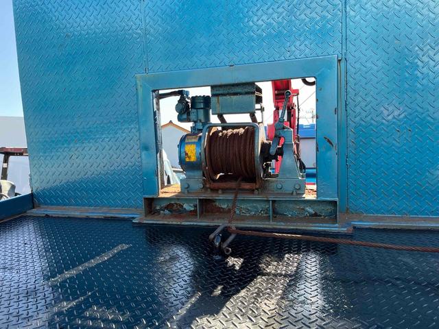 ヒノレンジャー 　４段クレーン　ラジコン　フジタボディー　ＬＳ－Ｓ　積載車　Ｊ０８Ｃ　２６０馬力　リターダー　５．８ｍボディ　サイドアオリ開閉　サイドステンレスバンパー　ｎｅｗ赤シャーシ　　ライトスーパーローダー（32枚目）