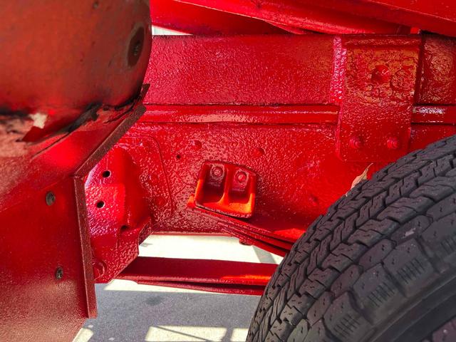 ヒノレンジャー 　４段クレーン　ラジコン　フジタボディー　ＬＳ－Ｓ　積載車　Ｊ０８Ｃ　２６０馬力　リターダー　５．８ｍボディ　サイドアオリ開閉　サイドステンレスバンパー　ｎｅｗ赤シャーシ　　ライトスーパーローダー（52枚目）