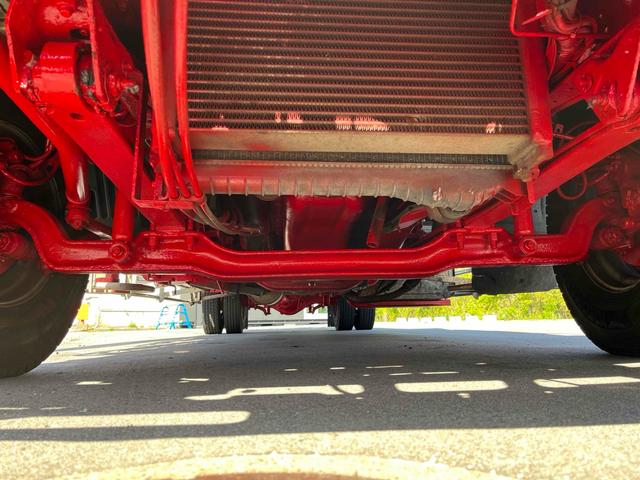 ヒノレンジャー 　４段クレーン　ラジコン　フジタボディー　ＬＳ－Ｓ　積載車　Ｊ０８Ｃ　２６０馬力　リターダー　５．８ｍボディ　サイドアオリ開閉　サイドステンレスバンパー　ｎｅｗ赤シャーシ　　ライトスーパーローダー（60枚目）