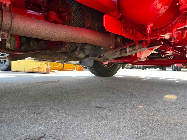 ヒノレンジャー 　４段クレーン　ラジコン　フジタボディー　ＬＳ－Ｓ　積載車　Ｊ０８Ｃ　２６０馬力　リターダー　５．８ｍボディ　サイドアオリ開閉　サイドステンレスバンパー　ｎｅｗ赤シャーシ　　ライトスーパーローダー（61枚目）