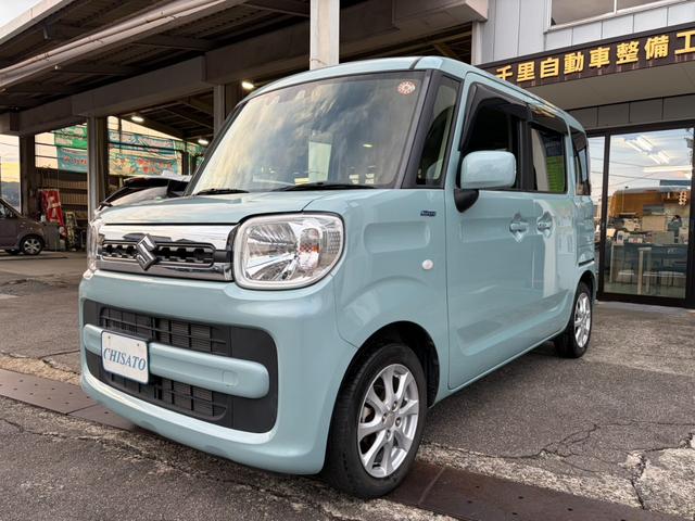 スペーシア ハイブリッドX 両側パワースライドドア スリムサーキュレーター 運転席・助手席シートヒーター 後席パーソナルテーブル スズキセーフティサポート ABS搭載車 前後誤発進抑制機能 エマージェンシーストップシグナル(7枚目)