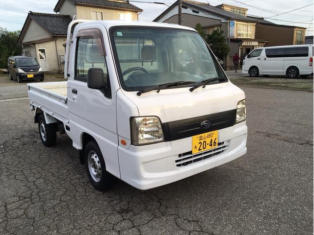 サンバートラック ＴＢ　４ＷＤ　５足マニュアル　エアコン　パワステ　運転席エアバック（3枚目）