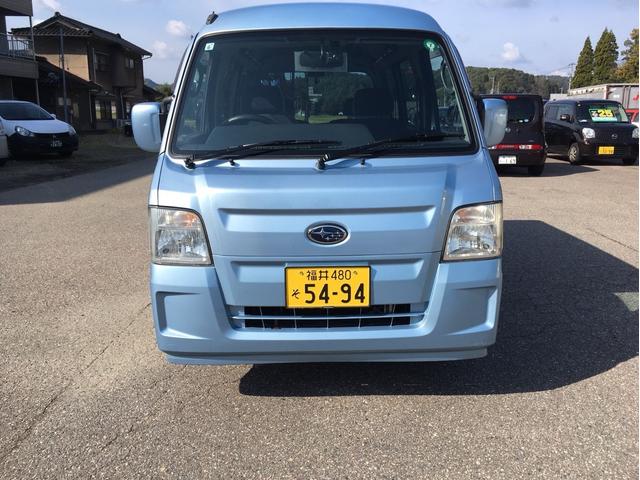 サンバーバン ディアス 4WD 5速マニュアル 前後ドライブレコーダー 運転席エアバック エアコン パワステ パワーウィンドウ(2枚目)