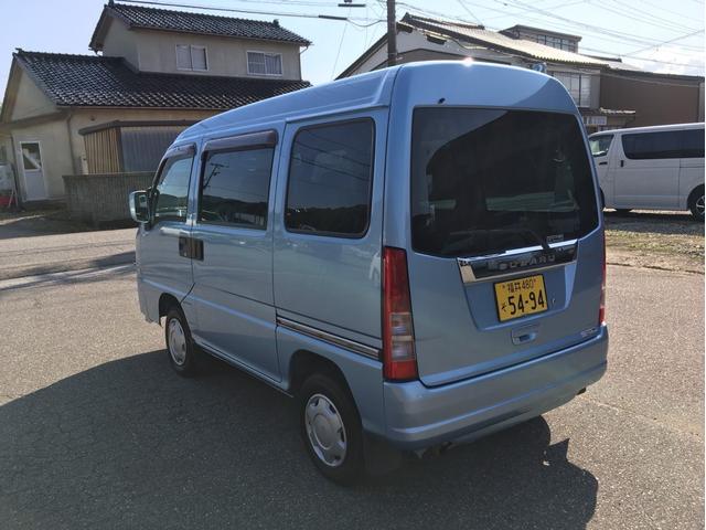 サンバーバン ディアス 4WD 5速マニュアル 前後ドライブレコーダー 運転席エアバック エアコン パワステ パワーウィンドウ(7枚目)