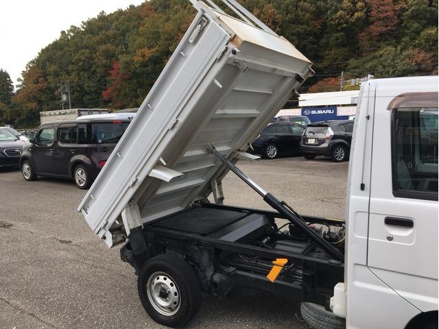 サンバートラック ベースグレード ダンプ 4WD 5速マニュアル 運転席エアバック エアコン パワステ(9枚目)