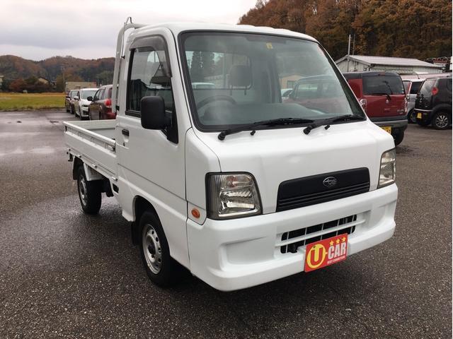 サンバートラック ＴＢ　４ＷＤ　５速マニュアル　エアコン　パワステ　運転席エアバック（3枚目）