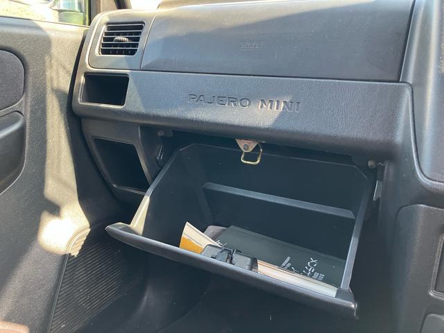 パジェロミニ アクティブフィールドエディション　ターボ　キーレスエントリー　４ＷＤ　ＥＴＣ　アルミホイール　ナビ　ＣＤ　ＤＶＤ　シートヒーター　運転席・助手席エアバック　ＡＢＳ　衝突安全ボディ　エアコン　パワーステアリング　パワーウインドウ（38枚目）