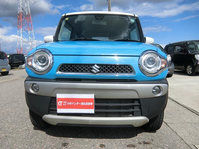 ハスラー Ｘ　４ＷＤ　地デジナビＴＶ　カメラ　レーダーブレーキ　ＨＩＤ　４ＷＤ　レーダーブレーキサポート　地デジナビＴＶ　バックカメラ　シートヒーター　ＨＩＤヘッドランプ　スマートキー　プッシュスタート　ツートーンカラー　アイドリングストップ　純正アルミ（2枚目）