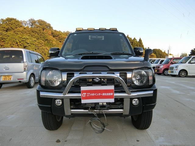 ジムニー ランドベンチャー 切替式4WDターボ グリルガード HID 4WD ターボ オートマ 地デジフルセグナビTV バックカメラ エンジンスターター シートヒーター 純正16インチアルミ キーレスキー グリルガード HIDライト ルーフラック ヒッチメンバーつき(2枚目)