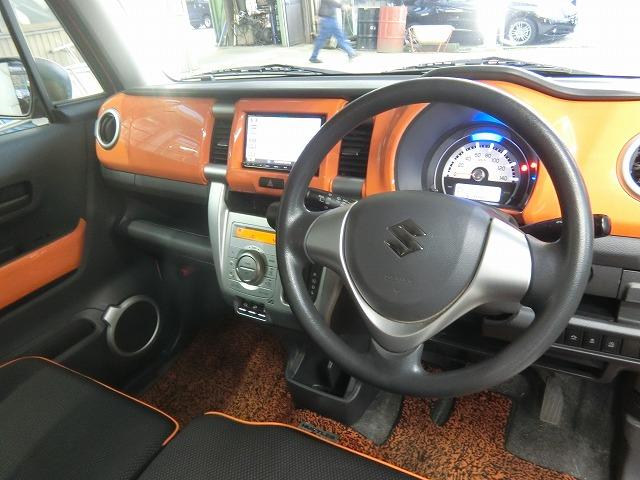 ハスラー G 4WD レーダーブレーキサポート スマートキー プッシュスタート シートヒーター アイドリングストップ 地デジフルセグナビTV ツートーンカラー(6枚目)