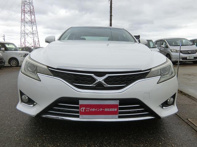 マークＸ プレミアム　地デジフルセグナビＴＶ　スマートキー　プッシュスタート　ＨＩＤヘッドランプ　パワーシート　シートヒーター付ハーフレザーシート　クルーズコントロール　電動コーナーポール　ビルトインＥＴＣ（2枚目）