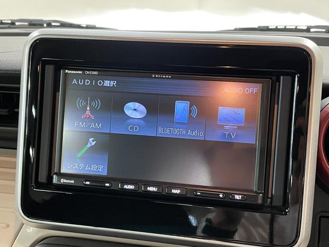 スペーシア ハイブリッドX 禁煙車・社外ナビ(CN-E330D)・デュアルカメラブレーキサポート・スマートキー・スペアキー・シートヒーター・クルーズコントロール・両側パワースライド・充電用USBソケット・後席シートバックテーブル(4枚目)