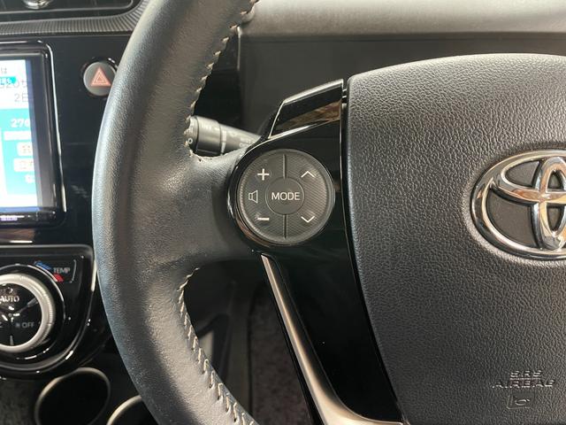 アクア G 純正9型ナビ(NSZT-Y66T)・バックモニター・スマートキー・スペアキー・トヨタセーフティセンス・クルーズコントロール・クリアランスソナー・純正15インチアルミホイール・ETC・オートライト(17枚目)