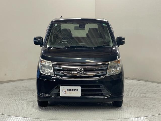 ワゴンR FZ レーダーブレーキサポート・社外ナビ(CN-R031Z)・スマートキー・スペアキー・シートヒーター・オートライト・電動格納ミラー・純正アルミホイール・ステアリングリモコン(8枚目)