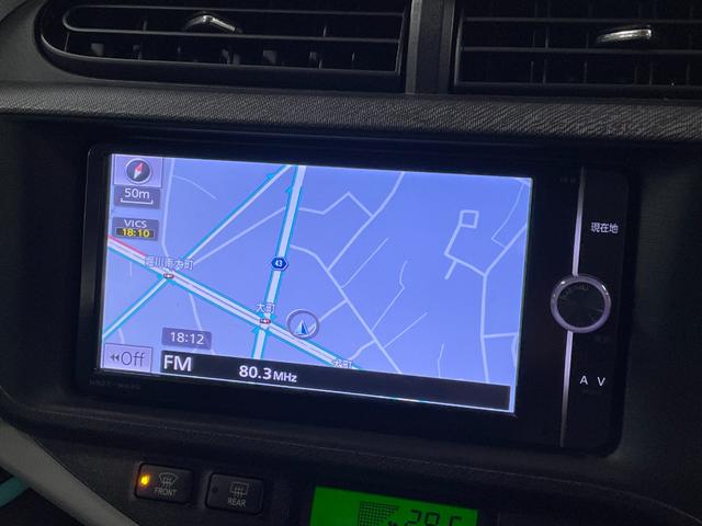 アクア S 純正ナビ(NSZT-W62G)・バックモニター・スペアキー・ETC・電動格納ミラー・Bluetooth・フルセグTV・ステアリングリモコン・前期モデル(5枚目)