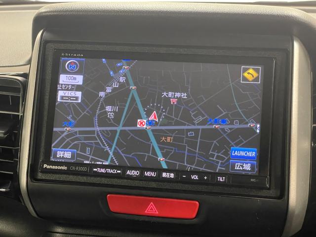 N-BOXカスタム G・ターボAパッケージ ワンオーナー・社外ナビ(CN-R300D)・ETC・スマートキー・スペアキー・クルーズコントロール・オートライト・電動格納ミラー・両側パワースライドドア・キセノンライト・あんしんパッケージ(3枚目)