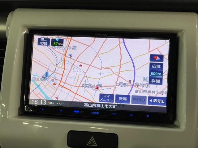 ハスラー Ｇ　社外ナビ（ＭＤＶ－Ｄ４０４ＢＴ）　レーダーブレーキサポート　スマートキー　前席シートヒーター　Ｂｌｕｅｔｏｏｔｈ　電動格納ミラー　ＥＴＣ　横滑り防止（6枚目）