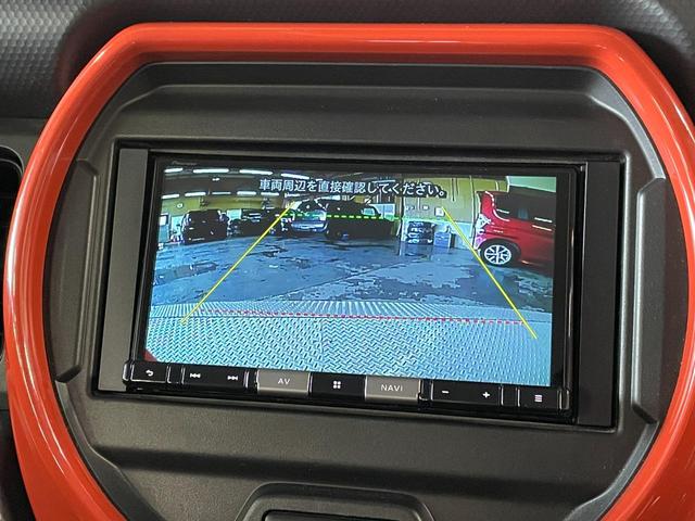ハスラー ハイブリッドＧ　社外ナビ（ＡＶＩＣ－ＢＺ５０１）　バックモニター　スマートキー　デュアルカメラブレーキサポート　ステアリングリモコン　オートライト　クリアランスソナー　ＥＴＣ　前席シートヒーター　レーンアシスト（6枚目）