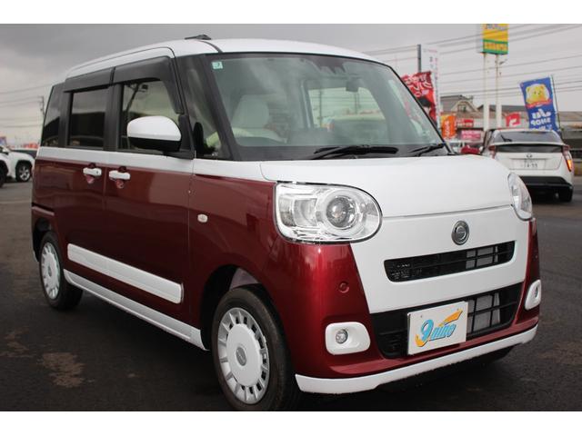 ムーヴキャンバス ストライプスG サイドエアバック コーナーソナー ブルートゥース 地デジ ナビTV キーレス ETC レーンキープアシスト LEDヘッド エアコン オートライト 横滑り防止 オートマチックハイビーム シートヒーター(3枚目)