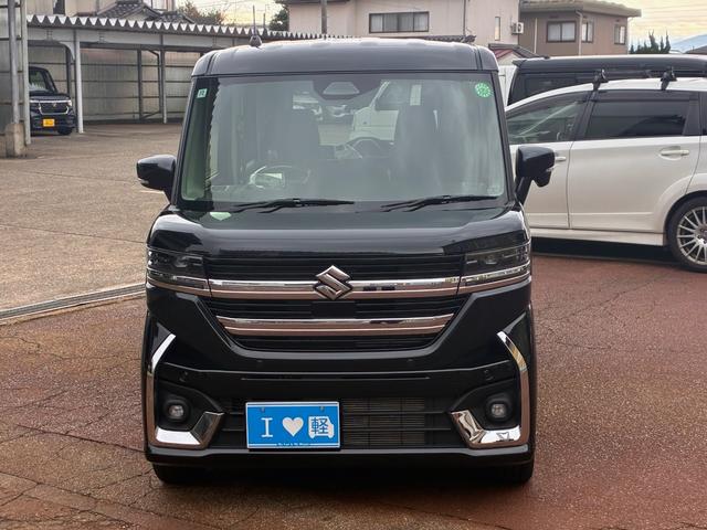 スペーシアカスタム ハイブリッドXSターボ 4WD パナソニックナビ  LEDヘッド 両側電動スライド 前席シートヒーター ステアリングヒーター デュアルセンサーブレーキサポートII アダプティブクルーズコントロール オットマン スペアキー有(2枚目)