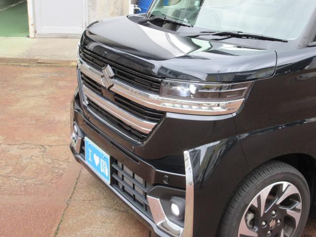 スペーシアカスタム ハイブリッドXSターボ 4WD パナソニックナビ  LEDヘッド 両側電動スライド 前席シートヒーター ステアリングヒーター デュアルセンサーブレーキサポートII アダプティブクルーズコントロール オットマン スペアキー有(27枚目)