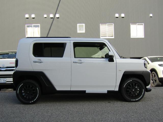 タフト Gターボ 全方位カメラ 社外タイヤホイール 社外ディスプレイオーディオ スマートアシスト スマートキー プッシュスタート LEDヘッドライト(4枚目)