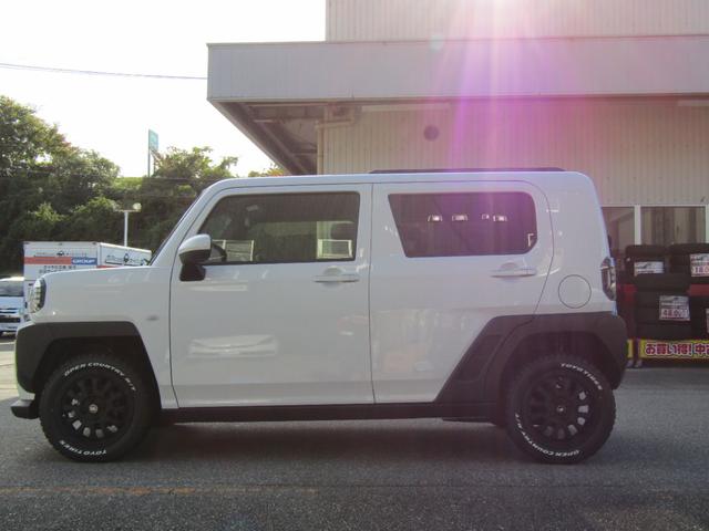 タフト Gターボ 全方位カメラ 社外タイヤホイール 社外ディスプレイオーディオ スマートアシスト スマートキー プッシュスタート LEDヘッドライト(5枚目)