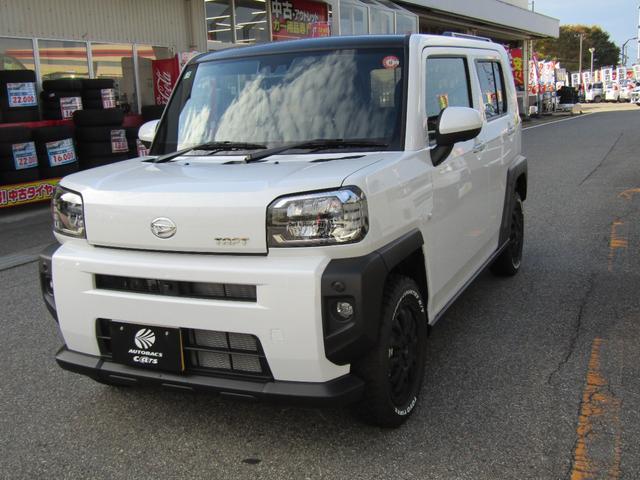 タフト Gターボ 全方位カメラ 社外タイヤホイール 社外ディスプレイオーディオ スマートアシスト スマートキー プッシュスタート LEDヘッドライト(7枚目)