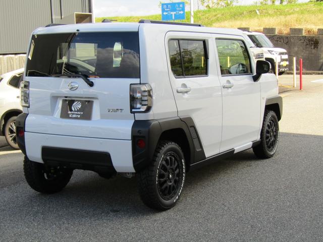 タフト Gターボ 全方位カメラ 社外タイヤホイール 社外ディスプレイオーディオ スマートアシスト スマートキー プッシュスタート LEDヘッドライト(8枚目)