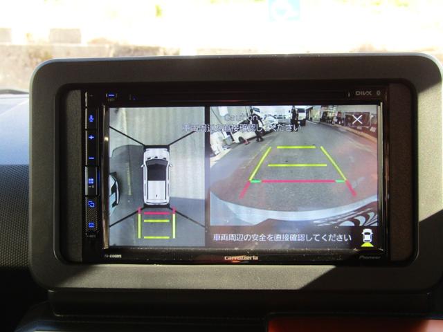 タフト Gターボ 全方位カメラ 社外タイヤホイール 社外ディスプレイオーディオ スマートアシスト スマートキー プッシュスタート LEDヘッドライト(26枚目)