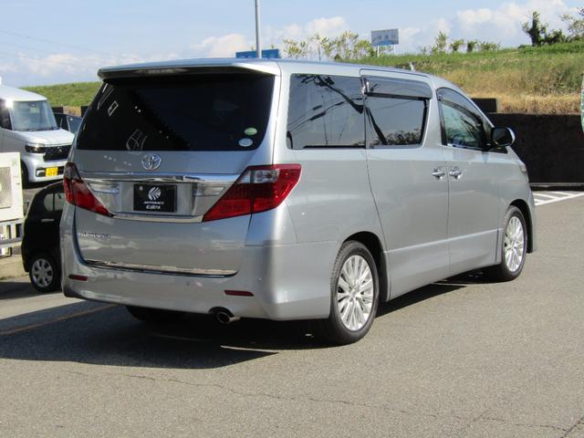 アルファード 240S ユーザー買取車 純正HDDナビ 両側パワースライドドア HIDライト ツインムーンルーフ 純正アルミホイール 社外シートカバー カーテン ETC スマートキー プッシュスタート 天吊モニター(8枚目)